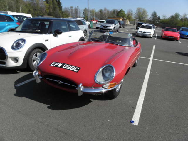 Jaguar E-Type. Hugh and Pat MacKinnon